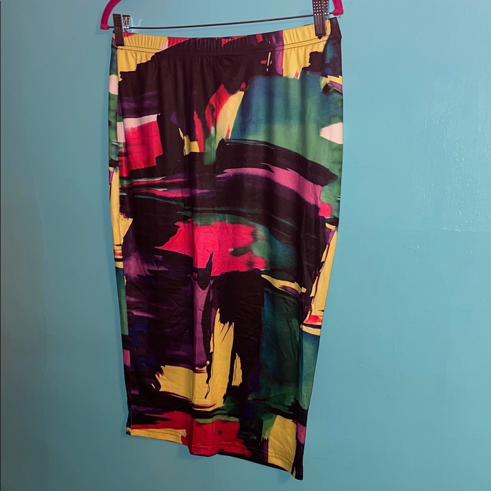 Colorful Abstract Print Two-Piece Set - Picture 3 of 11